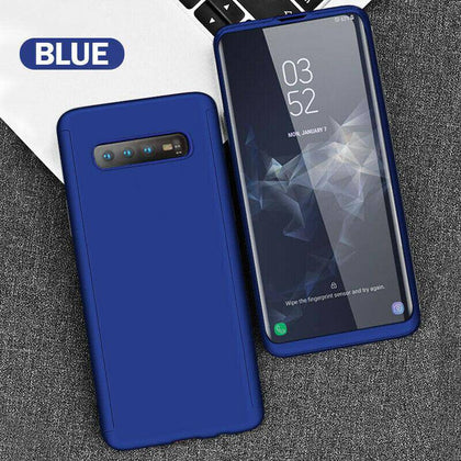 For Samsung Galaxy S7 S8 S9 S10 Plus 360° Full Cover Phone Ultra Slim Matte Case - Place Wireless