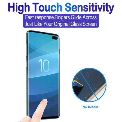 2x Samsung Galaxy S10 S10E S10 Plus, Note 10, Note 10 Plus Full Cover Tempered Glass Screen Protector - Place Wireless