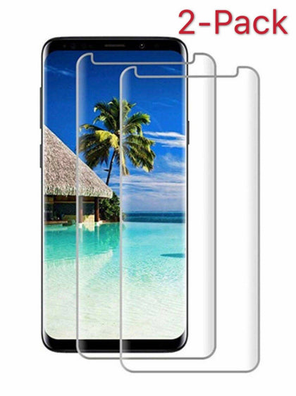 For Samsung Galaxy S9, S9+, S8+, S8, S6 Edge Plus, S7 Edge, S7, Note 8, 9, Screen Protector Tempered Glass - Place Wireless
