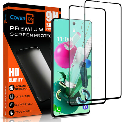 Tempered Glass [1-3pcs] for LG K92 5G Screen Protector Full Coverage Clear 9H - Place Wireless