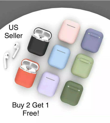 AirPods Case Cover Premium Silicon Protective For 1 & 2 Top Quality! USA Seller - Place Wireless