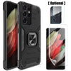 For Samsung Galaxy S21+ / S21 Ultra 5G Ring Holder Case / Lens Screen Protector