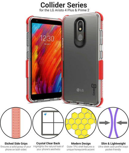 CoverON LG Aristo 4 Plus , Tribute Royal , Arena 2 , Escape Plus , K30 (2019), LG Prime 2 Clear Case Slim TPU Phone Cover + Screen - Place Wireless