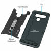 CoverON LG V50 ThinQ Card Holder Case with Kickstand Hybrid Phone Cover + Screen