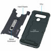 CoverON LG V50 ThinQ Card Holder Case with Kickstand Hybrid Phone Cover + Screen