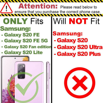 Slim Phone Case for Samsung Galaxy S20 FE/5G/Fan Edition/Lite + Screen Protector - Place Wireless