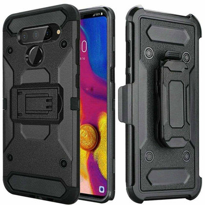 For LG V40 ThinQ / LG V40 Armor Defender Holster Belt Clip Protective Case Cover - Place Wireless