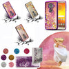 For Motorola Moto G6 / G6 Play / G6 Forge /G6 Plus Case Glitter Shock Bumper Grip Cover