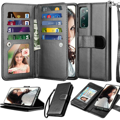 For Samsung Galaxy S20 FE 5G (Fan Edition) Leather Wallet Flip Case Cover - Place Wireless