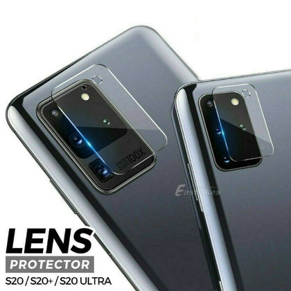 For Samsung Galaxy S20, S20+, S20 Ultra Plus HD Tempered Glass Camera Lens Screen Protector - Place Wireless