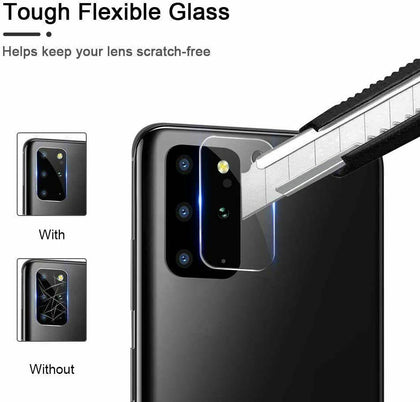 For Samsung Galaxy S20, S20+, S20 Ultra Plus HD Tempered Glass Camera Lens Screen Protector - Place Wireless