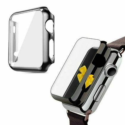 iWatch Screen Protector Case Snap On Cover for Apple Watch Series 5 4 3 2 1 - Place Wireless
