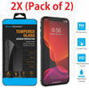 2-Pack Tempered Glass Screen Protector For Iphone 11, 11 Pro, 11 Pro Max,X/XS, XS Max, XR, 8, 8 Plus, 7, 7 Plus