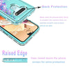 For LG Stylo 6 Case Liquid Glitter Bling Phone Cover + Tempered Glass Protector