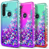 For Motorola Moto G Stylus Case, Glitter Bling Cover+ Tempered Glass Protector