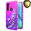 For Motorola Moto G Stylus Case, Glitter Bling Cover+ Tempered Glass Protector