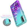 For Samsung Galaxy A01 Case, Glitter Bling Phone Cover+ Tempered Glass Protector