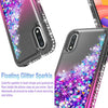 For Samsung Galaxy A01 Case, Glitter Bling Phone Cover+ Tempered Glass Protector