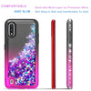 For Samsung Galaxy A01 Case, Glitter Bling Phone Cover+ Tempered Glass Protector