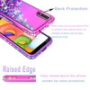 For Samsung Galaxy A01 Case, Glitter Bling Phone Cover+ Tempered Glass Protector