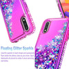 For Samsung Galaxy A01 Case, Glitter Bling Phone Cover+ Tempered Glass Protector