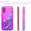 For Samsung Galaxy A01 Case, Glitter Bling Phone Cover+ Tempered Glass Protector