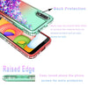 For Samsung Galaxy A01 Case, Glitter Bling Phone Cover+ Tempered Glass Protector