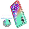 For Samsung Galaxy A01 Case, Glitter Bling Phone Cover+ Tempered Glass Protector