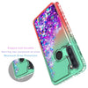 For Samsung Galaxy A11 Case, Liquid Glitter Bling + Tempered Glass Protector