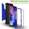 For SAMSUNG GALAXY A20 A50 Full Cover Belt Clip Case + Tempered Glass Protector