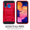 For SAMSUNG GALAXY A20 A50 Full Cover Belt Clip Case + Tempered Glass Protector