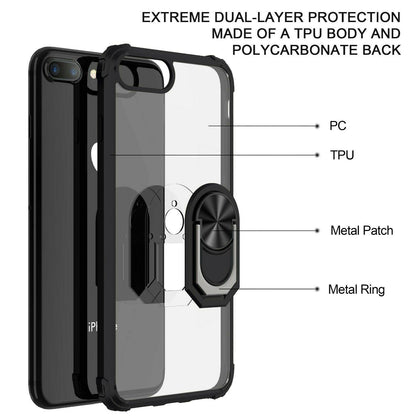 For iPhone 12 11 Pro 6 6s 7 8 Plus XS Max XR X 12 Mini Case Kickstand Ring Cover - Place Wireless