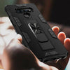 For LG Stylo 6 Phone Case Kickstand Rubber Armor Hard Cover +Tempered Glass