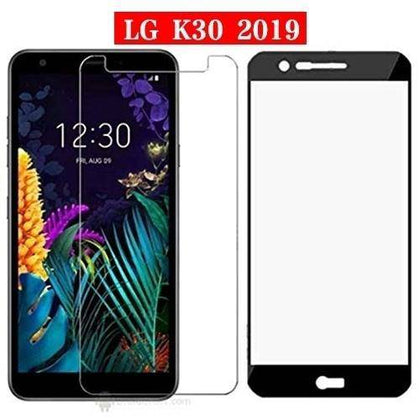 For LG Aristo 4 Plus , Tribute Royal , Arena 2 , Escape Plus , K30 (2019), LG Prime 2
 Shockproof Hybrid Armor Case Cover + Glass Screen Protector|Fitted Cases| - Place Wireless