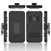 For LG Stylo 5 / 5+ / 5 Plus Case Shock Absorption Dual Layer with Kickstand & Belt Clip Holster with 9H Clear Tempered Glass|Fitted Cases|