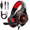 Super Bass Wired Gaming 3.5mm Headphones Hi-Fi Stereo Earphones Headsets Mic