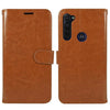 For Motorola Moto G Fast, PU Leather Wallet Phone Case Cover Flip Stand Strap