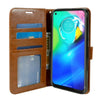 For Motorola Moto G Fast, PU Leather Wallet Phone Case Cover Flip Stand Strap