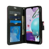 For LG Aristo 5, Tribute Monarch, PU Leather Wallet Phone Case Flip Stand Strap