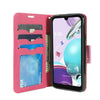 For LG Aristo 5, Tribute Monarch, PU Leather Wallet Phone Case Flip Stand Strap