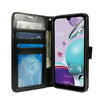 For LG Aristo 5, Tribute Monarch, PU Leather Wallet Phone Case Flip Stand Strap