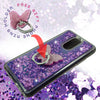 For LG Stylo 4| 4 Plus| Liquid Glitter Rubber Clear Phone Case Cover