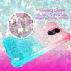 For LG Stylo 4| 4 Plus| Liquid Glitter Rubber Clear Phone Case Cover