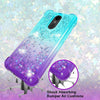 For LG Stylo 5, 5 Plus, 5v| Liquid Glitter Rubber Clear Phone Case Cover