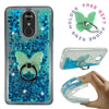 For LG Stylo 5, 5 Plus, 5v| Liquid Glitter Rubber Clear Phone Case Cover