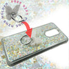 For LG Stylo 5, 5 Plus, 5v| Liquid Glitter Rubber Clear Phone Case Cover