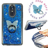 For LG Stylo 5, 5 Plus, 5v| Liquid Glitter Rubber Clear Phone Case Cover