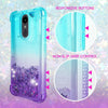 For LG Stylo 5, 5 Plus, 5v| Liquid Glitter Rubber Clear Phone Case Cover