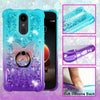 For LG Stylo 5, 5 Plus, 5v| Liquid Glitter Rubber Clear Phone Case Cover