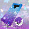 For LG V50, V50 ThinQ 5G Liquid Quicksand Glitter Soft Rubber Bling Case Cover w Ring